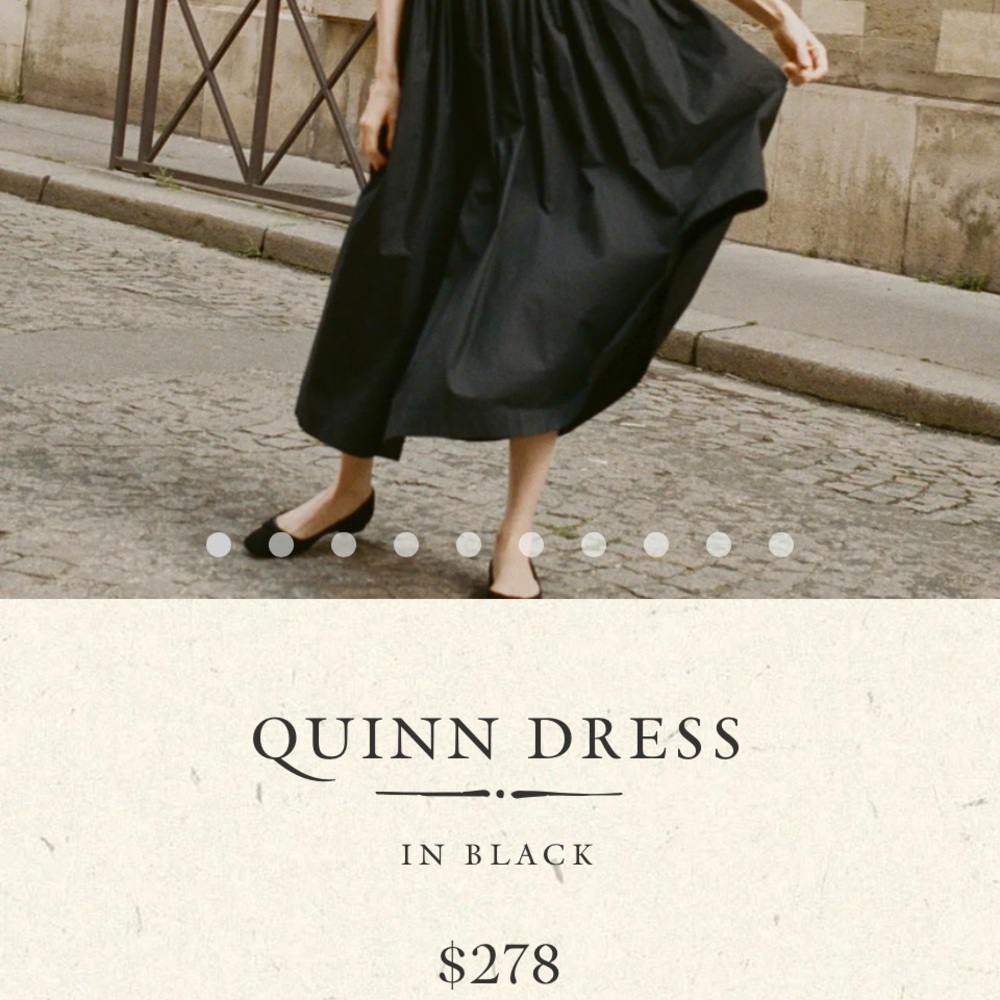 Doen Quinn Dress Midi in Black